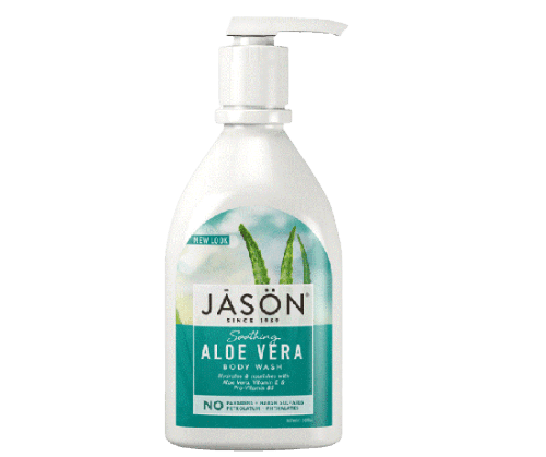גייסון סבון גוף אלוורה מרגיע | מכיל 887 מל | סבון גוף המנקה בעדינות מרגיע עור מגורה ומעשיר אותו בלחות | JASON גייסון | JASON