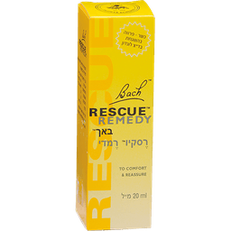 רסקיו | רמדי יום טיפות | מכיל 20 מל | על בסיס תמציות פרחי באך | דר באך | Dr Bach