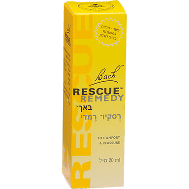 רסקיו | רמדי יום טיפות | מכיל 20 מל | על בסיס תמציות פרחי באך | דר באך | Dr Bach