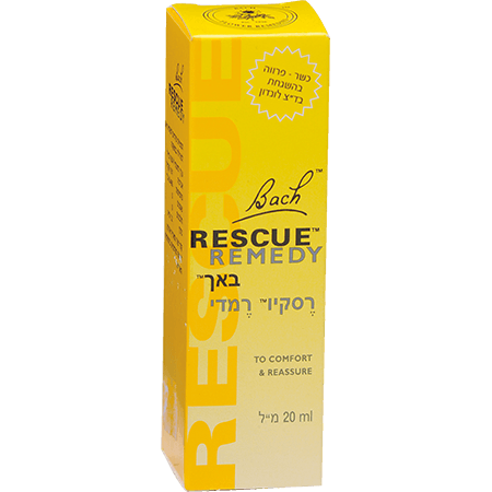 רסקיו | רמדי יום טיפות | מכיל 20 מל | על בסיס תמציות פרחי באך | דר באך | Dr Bach