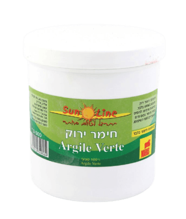 חימר ירוק מיובש בשמש | 500 גרם