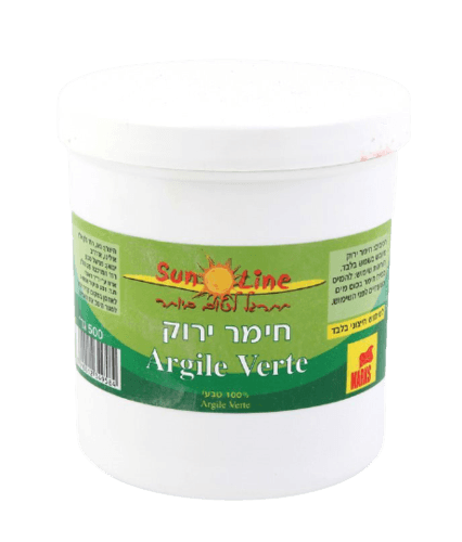 חימר ירוק מיובש בשמש | 500 גרם