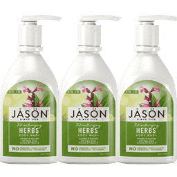 מבצע שלישיה | גייסון סבון גוף צמחים ללחות והזנת העור | מכיל 887 מל | גייסון | JASON