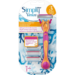 סכין גילוח | עם 3 ראשים להחלפה | ונוס גילט | Gillette