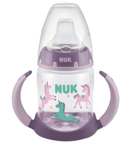 בקבוק אימון פיירסט צויס NUK FIRST CHOICE | מכיל 150 מל | 6-18 חודשים | חדי קרן | נוק | NUK