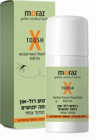 X תוש | רול און | דוחה יתושים | ממקור צמחי | 50מל מורז | Moraz