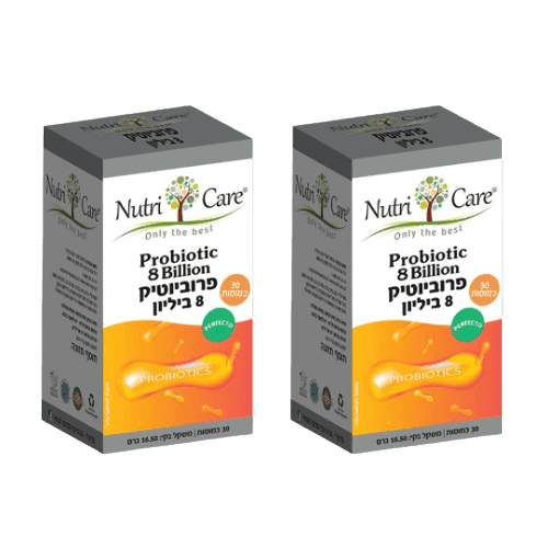 פרוביוטיק פרפקטו | 8 מליון | מכיל 60 כמוסות | מבצע זוג | נוטרי קר | Nutri Care