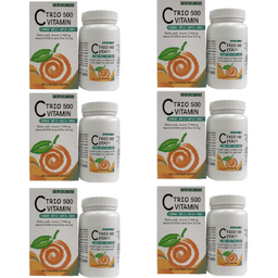 ויטמין c | ללעיסה בטעם מעודן | בתוספת פקעות ורדים | מבצע שישייה | מכיל 60 טבליות | פלוריש הדס | Floris Hadas