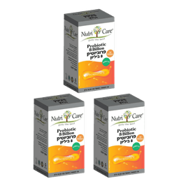 פרוביוטיק פרפקטו | 8 מליון | מכיל 90 כמוסות | מבצע שלישייה | נוטרי קר | Nutri Care