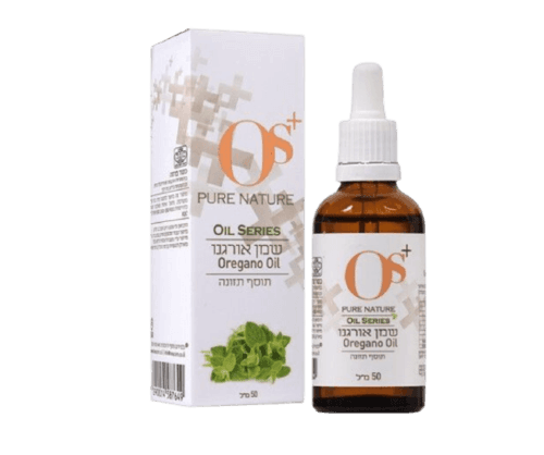 שמן אורגנו | בתוספת שמן זית | מכיל רכיבים טבעיים | תוסף תזונה | מכיל 50 מל | כשר פרווה | OS PURE NATURE | אוס טבע טהור