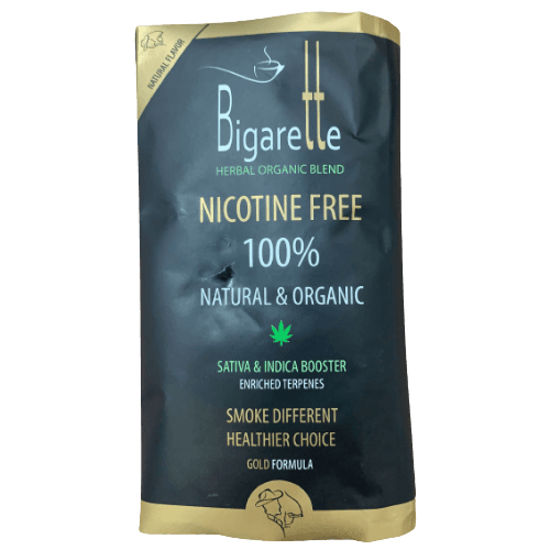 תחליף טבק ללא ניקוטין | סדרת GOLD FORMULA | מכיל 20 גרם | ביגארט | Bigarette