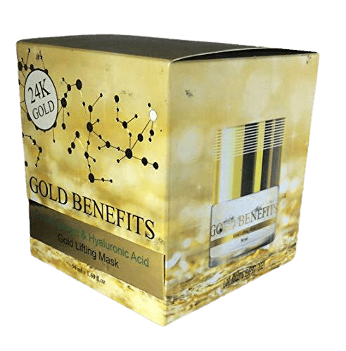 מסיכת זהב המרימה את העור ונותנת לו מראה זוהרצעיר ורענן | 50 מל | gold benefits