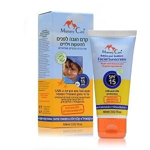 קרם הגנה לתינוקות וילדים | 60 מל | SPF 15 | מאמי קר | Mommy Care