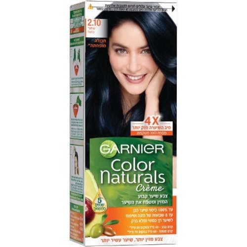 ערכה | צבע לשיער | גוון 210 צבע שחור כחול | גרנייה | GARNIER
