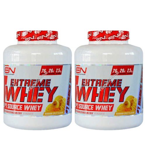 מבצע זוגי | אבקת חלבון | מי גבינה | כשר | בטעם בננה | מכיל 2 קג | אקסטרים נוטריש