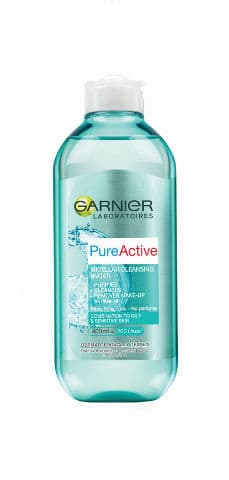 מים מיסלריים | מסיר איפור מנקה ומטהר את העור | לעור מעורב עד שמן | Pure Active | מכיל 400 מל | גרנייה | Garnier