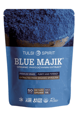 ספירולינה כחולה באבקה | מכיל 50 גרם | טולסי ספיריט - TULSI SPIRIT פוקה | PUKKA