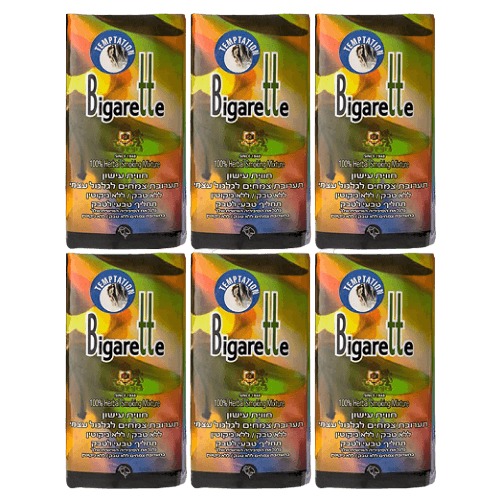 מבצע שישיה | טבק ללא ניקוטין ביגארט טמפטיישן | מכיל 40 גרם ביגארט | Bigarette