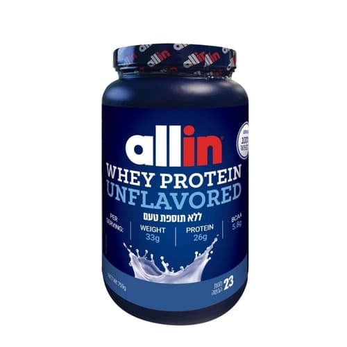אבקת חלבון | אולאין | מי גבינה | ללא טעם | מכיל 759 גרם