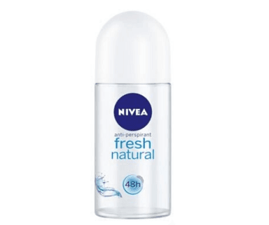 דאודורנט | 50מל | רול און | Fresh Natural | NIVEA | מסייע במניעת ריחות לא נעימים | תורם לתחושת רעננות ל48 שעות ניוואה | NIVEA