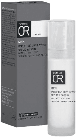 תחליב לחות לגבר | לעור הפנים והקרחת | 50 מל | SPF30 | דר עור | Doctor Or