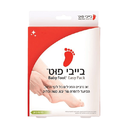 בייבי פוט | פילינג | לטיפול בכפות רגליים | יבשות וסדוקות | מכיל זוג גרביים | Baby Foot For Dry Feet