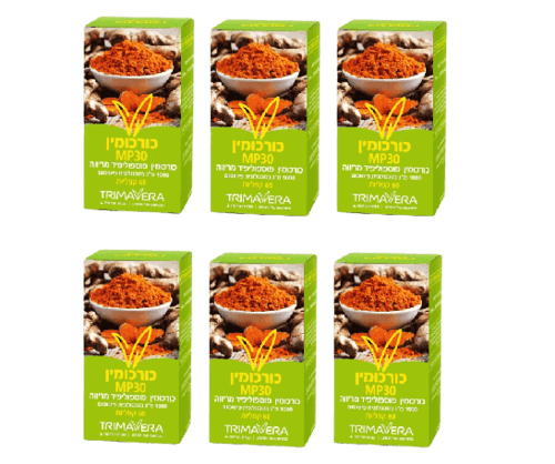 כורכומין | MP30 | מכיל 360 קפליות | מבצע שישיה | תרימה | Trima