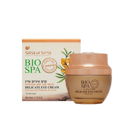 קרם עיניים עדין | מעושר בגשר ושמן אובליפיחה | מכיל 50 מל | ביו ספא | BIO SPA