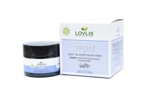 צוקית | משחה מרוכזת למיצוק עור הפנים | מכיל 30 מל | תואם צוקים | BY KEDEM לאבליס | Lovlis