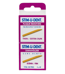 קיסמי שיניים דקים | סטימיודנט דק במיוחד | בטוחים וגמישים | מכיל 160 קיסמים