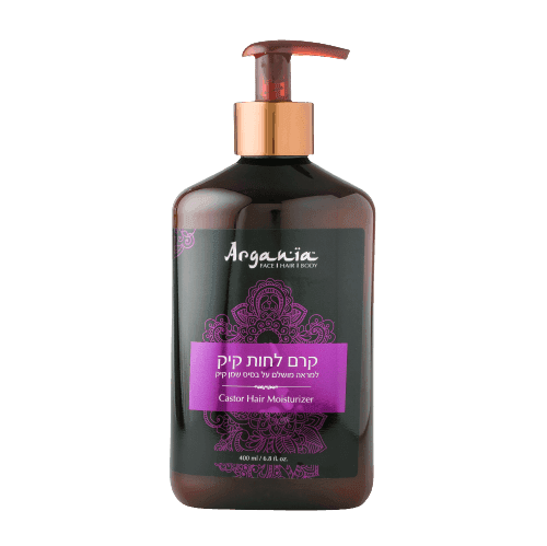 קרם לחות לשיער קיק | למראה מושלם | על בסיס שמן קיק | מכיל 400 מל | ARGANIA | ארגניה