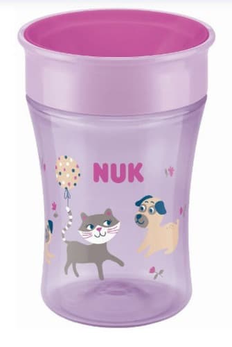 בקבוק אימון מגיק קאפ 360 NUK MAGIC CUP | מכיל 230 מל | 8 חודשים | סגול | נוק | NUK