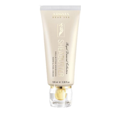 קרם ידיים וציפורניים - חמאת שיאה | 100מל | מועשר בויטמין E ובשמן נבט חיטה ועץ התה | ארומה דד סי | Aroma Dead Sea