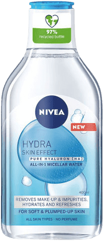 HYDRA SKIN EFFECT | מים מיסלריים להסרת איפור | וניקוי הפנים עם חומצה היאלורונית | ניוואה | NIVEA