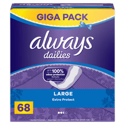 מגני תחתון לארג עם ניחוח | 68 יחידות | always dailies L Extra Protect | אולוויז | always