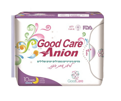 10 תחבושות בריאה לשימוש במהלך הלילה - גודל ליחידה 280 ממ - GOOD CARE גוד קר | Good Care