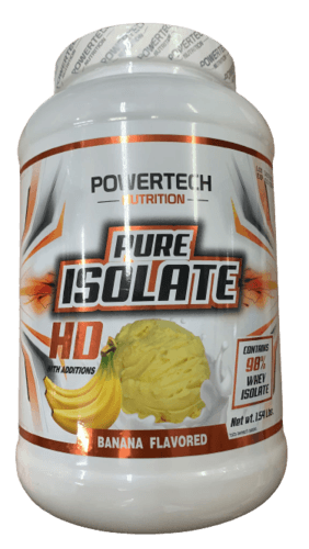 אבקת חלבון | פיור איזולייט | מכיל 700 גרם | בטעם בננה