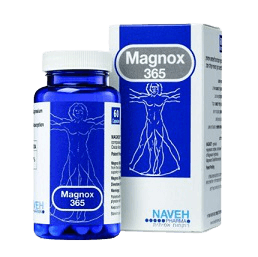 מגנוקס 365 | תוסף מגנזיום | לשימוש יומיומי | 60 כמוסות | נוה פארמה | NavehPharma