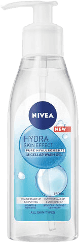 גל מיסלרי לניקוי הפנים | עם חומצה היאלורונית | מכיל 150 מל | NIVEA | ניבאה