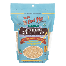 גריסי שיבולת שועל מלאה אורגנית | להכנה מהירה | מכיל 624 גרם