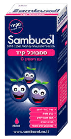 סמבוכל קיד | סירופ | על בסיס גלוקוז | טעם טבעי ומשופר | תמצית ייחודית | תוסף תזונה לילדים | בתוספת תמצית סמבוק שחור פלוס ויטמין C | מכיל 230 מל |