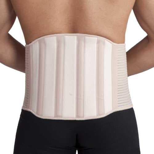 חגורת גב קלה צרה ואלסטית - רוחב 16 סמ | בעל כרית מתכוונת למיקוד הלחץ המופעל בגב תחתון במותניים | מידה XL אוריאל | URIEL