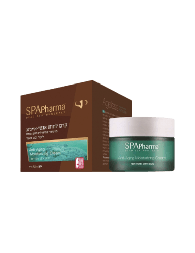 קרם לחות אנטי אייגנג | לעור יבש מאוד | מעושר מינרלים מים המלח | מכיל 50 מל | ספא פארמה | SPA Pharma
