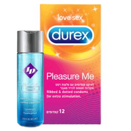 גלייד | חומר סיכה | על בסיס מים | 65 מל | דורקס | 12 יחידות | Pleasure Me דורקס | Durex
