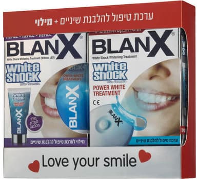 אקספרס בלנקס | WHITE SHOCK | ערכת טיפול להלבנת שיניים מילוי בלאנקס