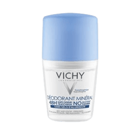 דאודורנט מינרלי רול און | לנטרול ריח הזיעה עד 48 שעות | 50 מל | וישי | Vichy
