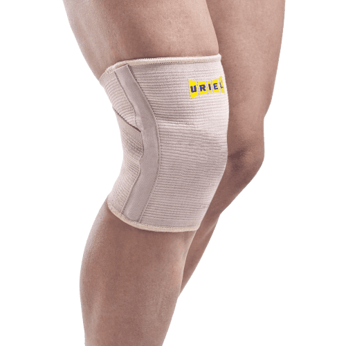 מגן ברך עם תומכים ספירליים | תומך את כיפוף הברך ומקל על כאבים בתנועה | מומלץ לרוכבי אופניים ולרצים | מידה S אוריאל | URIEL