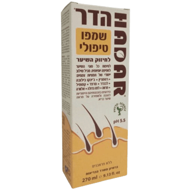הדר שמפו טיפולי לחיזוק סיבי השיער | שילוב ייחודי של תמציות צמחים | 270 מל | דן פארם | Dan Pharm