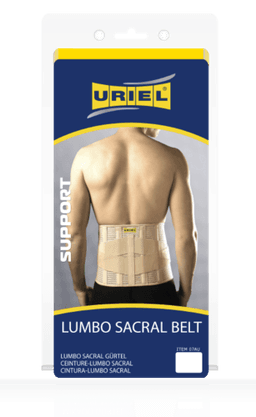 חגורת גב איטלקית אוורירית עם סגירה כפולה לתמיכה חזקה | מסייע בטיפול והפחתת כאבי גב תחתון חזקים | מידה M אוריאל | URIEL