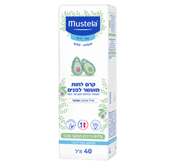 קרם לחות מועשר לפנים | עור רגיל | מעשיר בלחות ומגן על העור | מכיל אבוקדו אורגני | לשימוש מגיל לידה | 97 רכיבים ממקור טבעי | מכיל 40 מל | מוסטלה | Mustela
